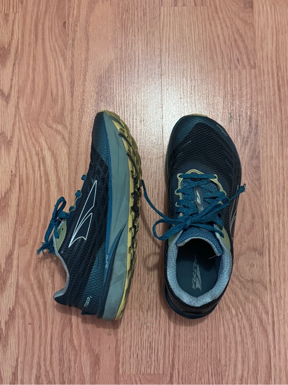Altra Women’s Trail Running Shoes in Teal and Olive Green